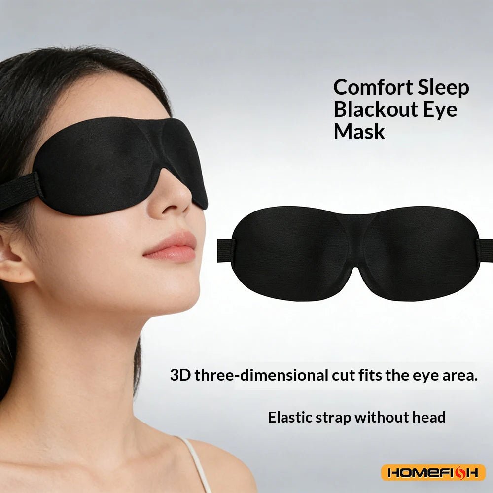 Breathable 3D Adjustable Sleep Mask – Blocks Light, Allows Air Circulation for Eyes, Unisex Comfort Fit - The Coin Has A Say