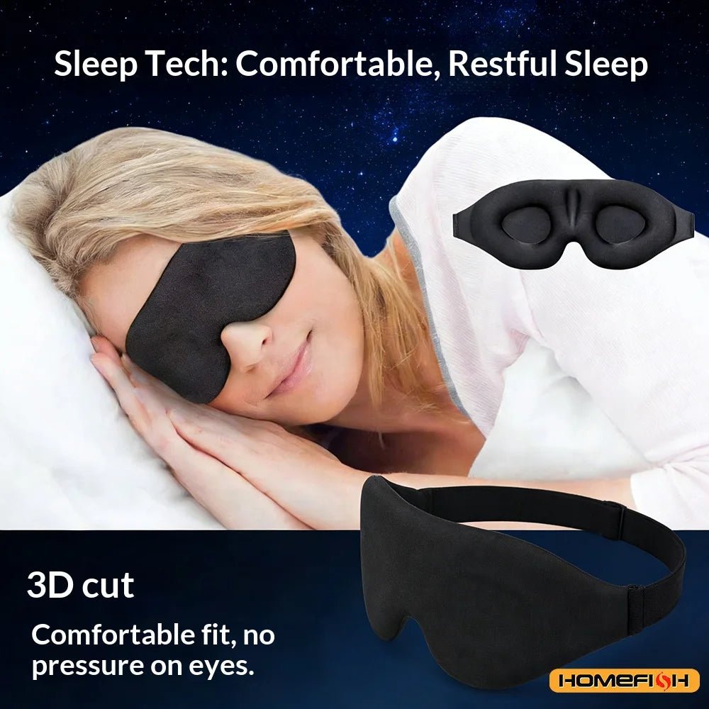 Breathable 3D Adjustable Sleep Mask – Blocks Light, Allows Air Circulation for Eyes, Unisex Comfort Fit - The Coin Has A Say