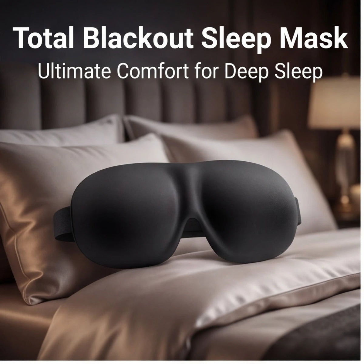 Breathable 3D Adjustable Sleep Mask – Blocks Light, Allows Air Circulation for Eyes, Unisex Comfort Fit - The Coin Has A Say