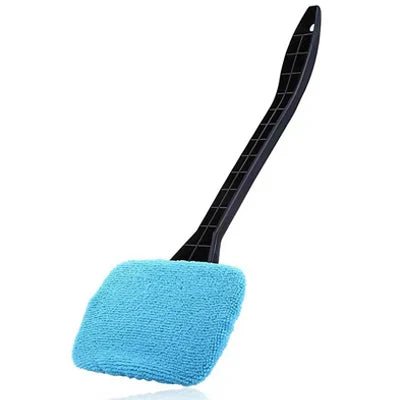 Car Window Cleaner Brush Kit Windshield Cleaning Wash Tool Inside Interior Auto Glass Wiper with Long Handle Car Accessories - The Coin Has A Say