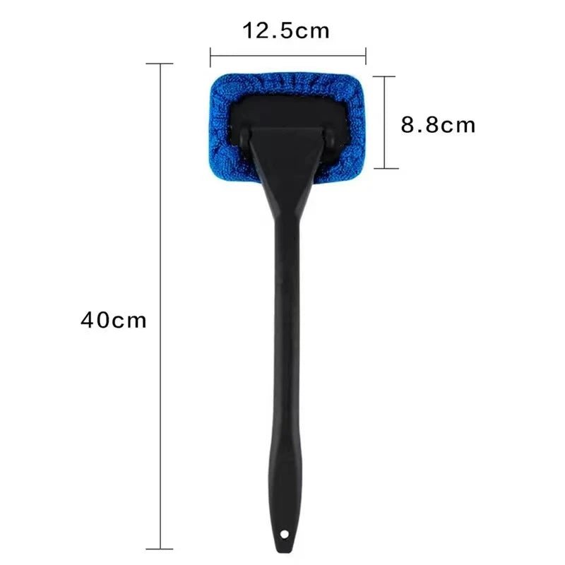 Car Window Cleaner Brush Kit Windshield Cleaning Wash Tool Inside Interior Auto Glass Wiper with Long Handle Car Accessories - The Coin Has A Say
