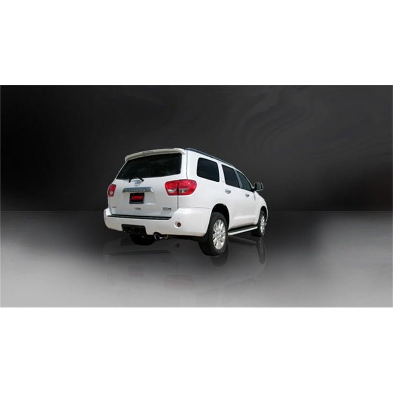 Corsa 08-13 Toyota Sequoia 5.7L V8 Touring Cat-Back Exhaust w/Black 4in Tip - The Coin Has A Say