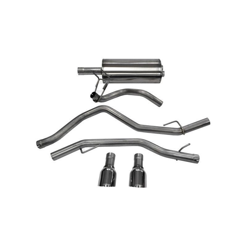 Corsa 09-14 Dodge Ram 1500 4.7L Quad/Crew Cab/Short Bed Polished Dual Exit Cat-Back Exhaust - The Coin Has A Say