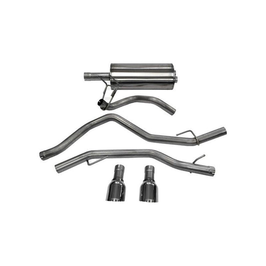Corsa 09-14 Dodge Ram 1500 4.7L Quad/Crew Cab/Short Bed Polished Dual Exit Cat-Back Exhaust - The Coin Has A Say