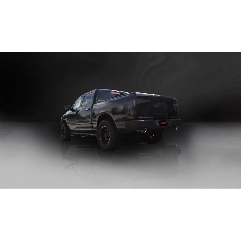 Corsa 09-14 Dodge Ram 1500 4.7L Quad/Crew Cab/Short Bed Polished Dual Exit Cat-Back Exhaust - The Coin Has A Say