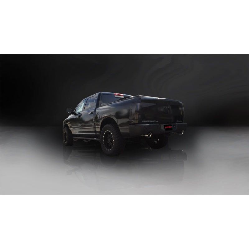Corsa 09-14 Dodge Ram 1500 4.7L Quad/Crew Cab/Short Bed Polished Dual Exit Cat-Back Exhaust - The Coin Has A Say