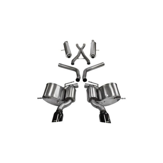 Corsa 12-14 Jeep Grand Cherokee 6.4L V8 Black Sport Cat-Back Exhaust - The Coin Has A Say
