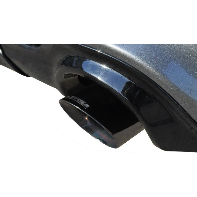 Corsa 12-14 Jeep Grand Cherokee 6.4L V8 Black Sport Cat-Back Exhaust - The Coin Has A Say