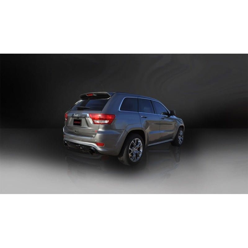 Corsa 12-14 Jeep Grand Cherokee 6.4L V8 Black Sport Cat-Back Exhaust - The Coin Has A Say