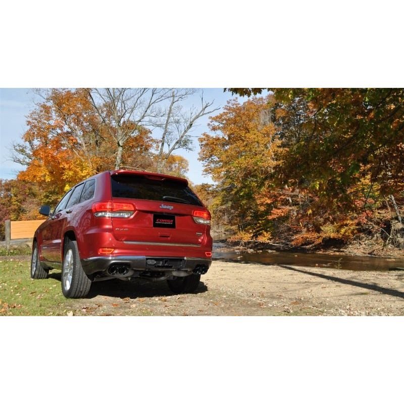 Corsa 14-16 Jeep Grand Cherokee Summit Edition Black 2.5in Dual Rear Exit Cat-Back Exhaust - The Coin Has A Say