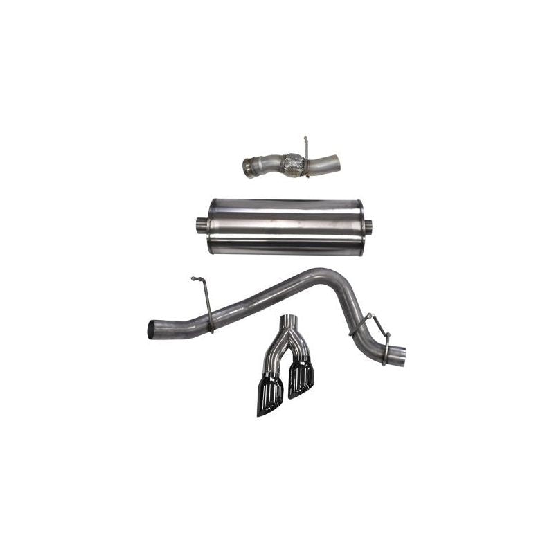 Corsa 15-16 GMC Yukon Denali 6.2L V8 Single Side Exit Cat-Back Exhaust w/ Polished Black Tips - The Coin Has A Say