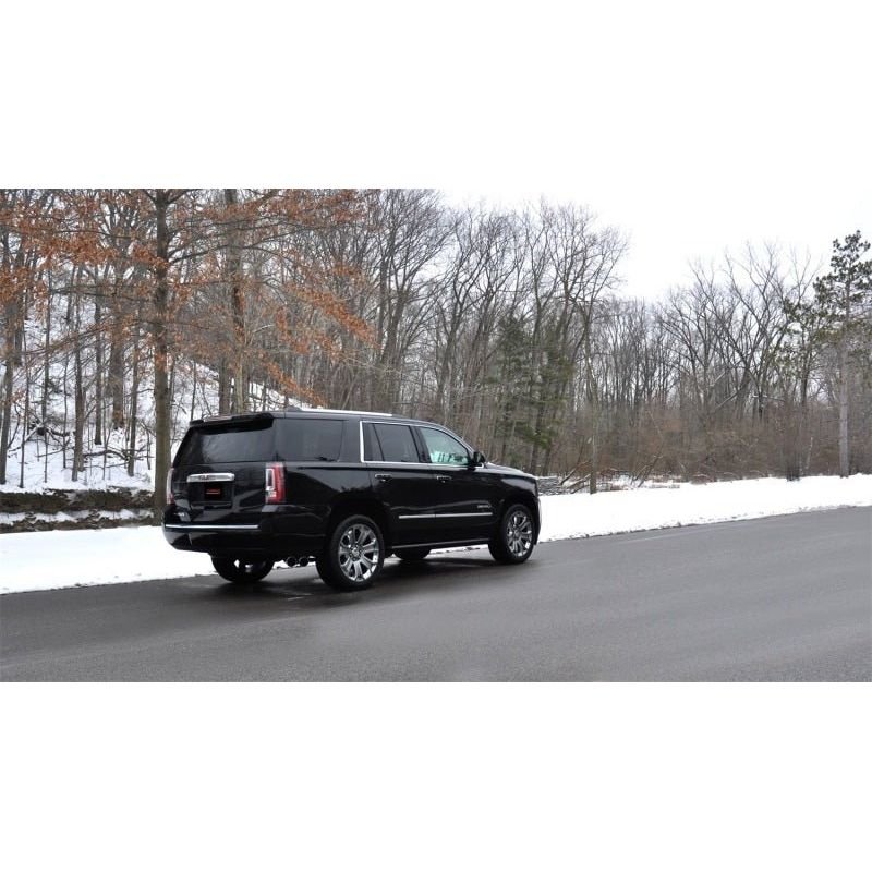 Corsa 15-16 GMC Yukon Denali 6.2L V8 Single Side Exit Cat-Back Exhaust w/ Polished Black Tips - The Coin Has A Say
