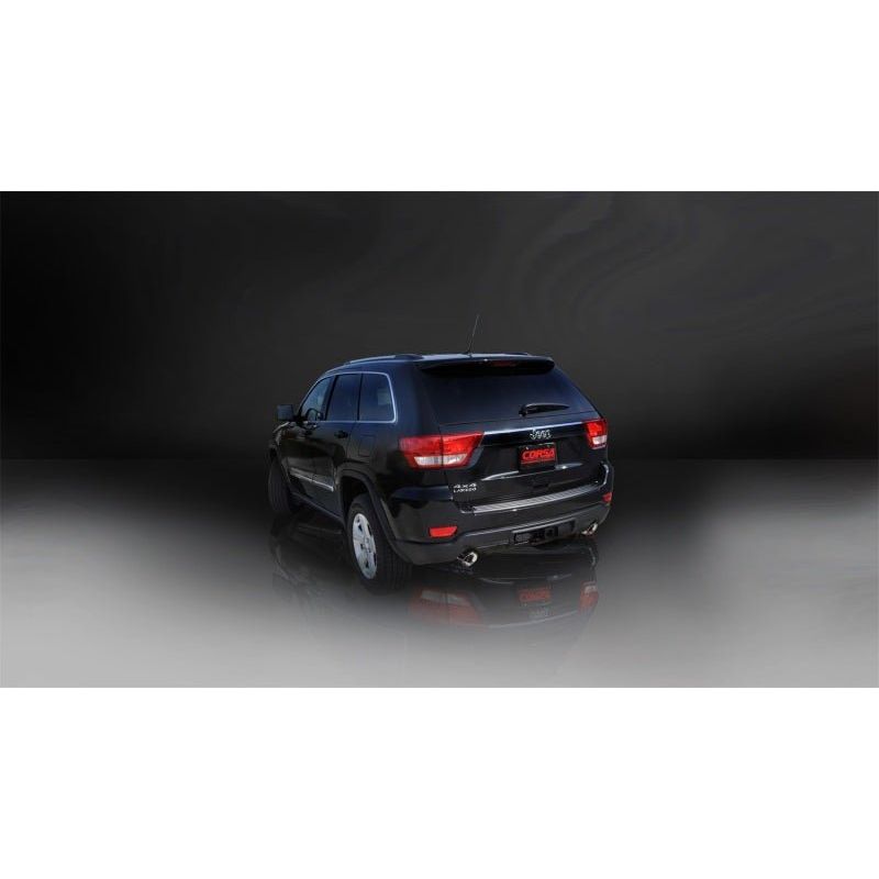 Corsa 15-16 Jeep Grand Cherokee Polished 2.5in Dual Rear Exit Cat-Back Exhaust - The Coin Has A Say