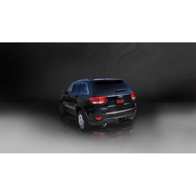 Corsa 15-16 Jeep Grand Cherokee Polished 2.5in Dual Rear Exit Cat-Back Exhaust - The Coin Has A Say
