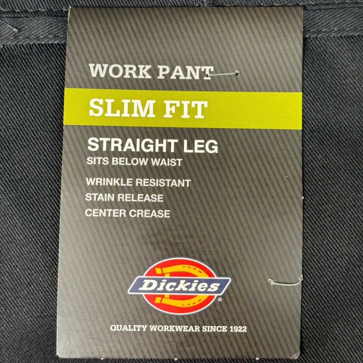 DICKIES Slim Fit Below Waist Easy Care Work Pant Men's Sz 32X32 Black WP873BK - The Coin Has A Say