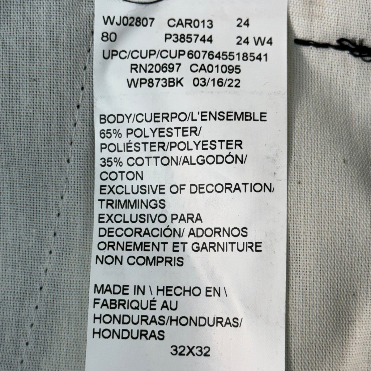 DICKIES Slim Fit Below Waist Easy Care Work Pant Men's Sz 32X32 Black WP873BK - The Coin Has A Say
