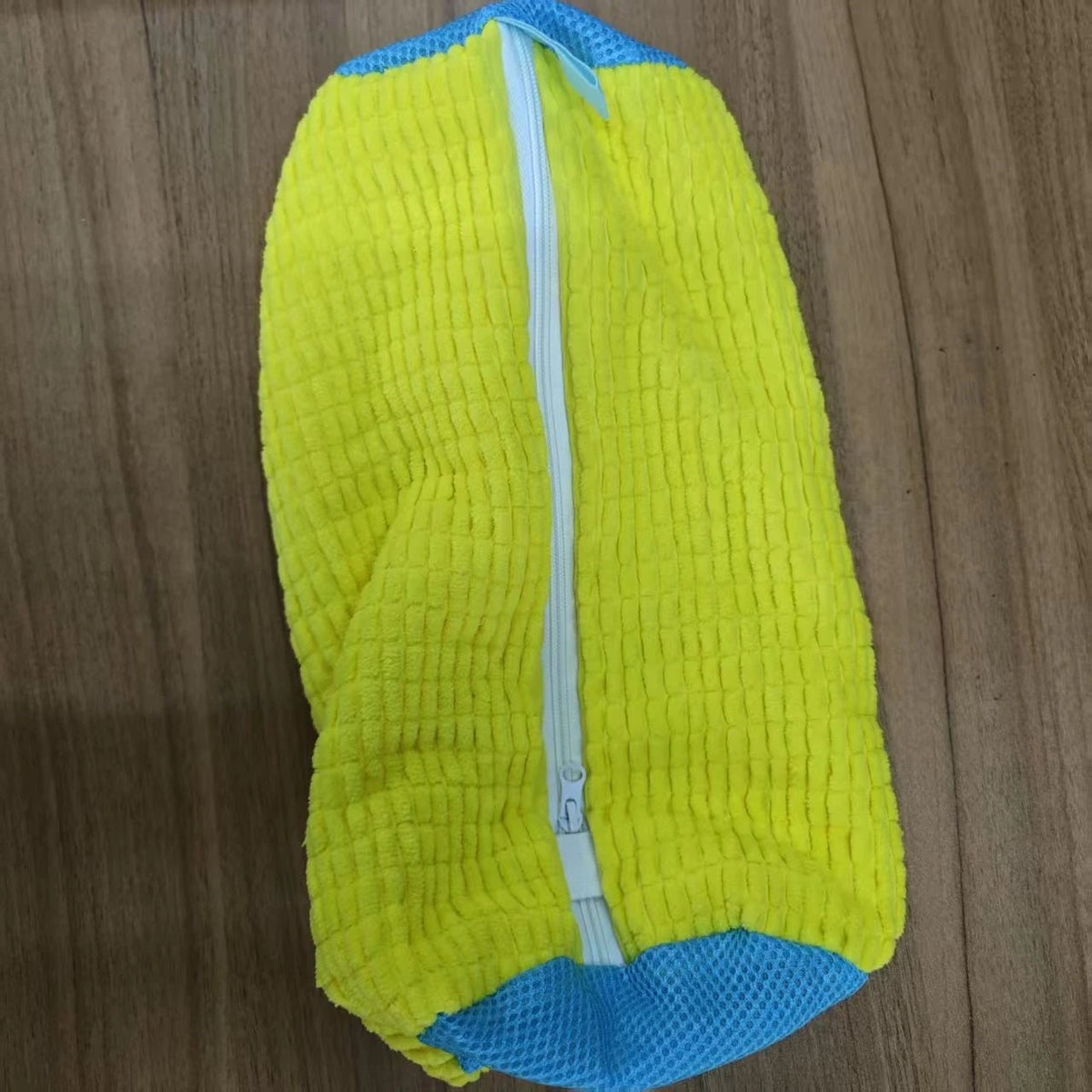 Durable Shoe Washing Machine Bag for All Shoe Types-Yellow with Blue Zipper,Ideal for Sneakers and Casual Shoes,Laundry Wash Bag - The Coin Has A Say