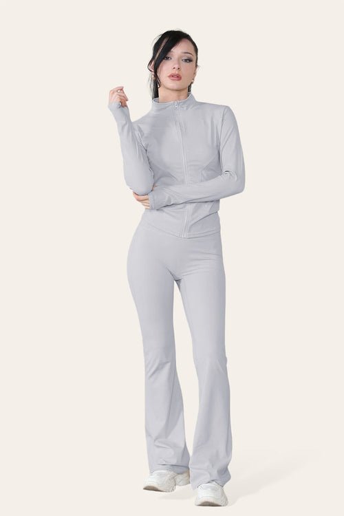 Fitted Active Yoga Lightweight Top Zip Up Workout Jacket - The Coin Has A Say