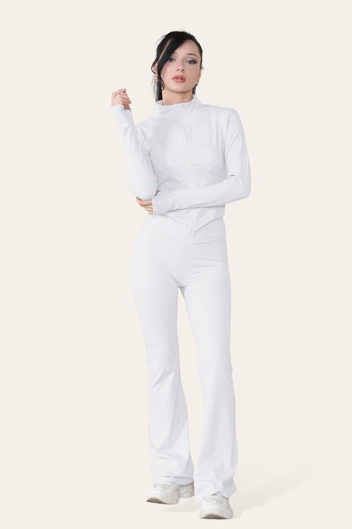 Fitted Active Yoga Lightweight Top Zip Up Workout Jacket - The Coin Has A Say