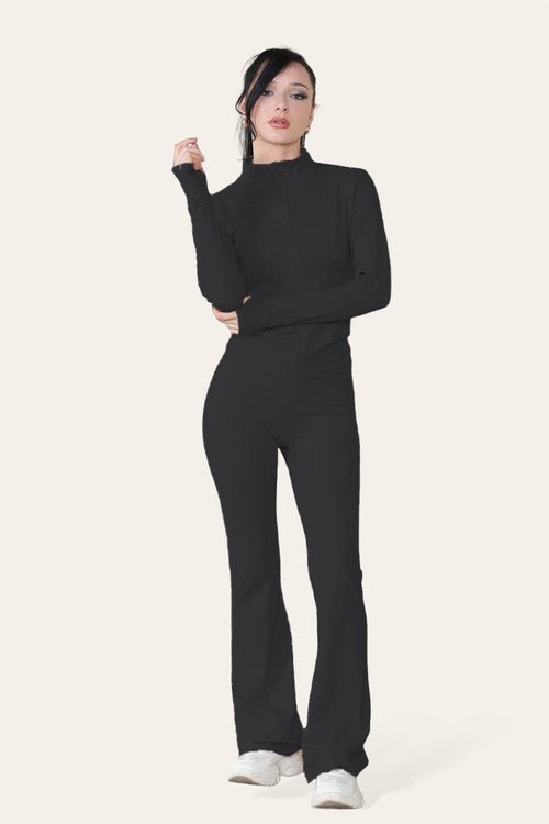 Fitted Active Yoga Lightweight Top Zip Up Workout Jacket - The Coin Has A Say