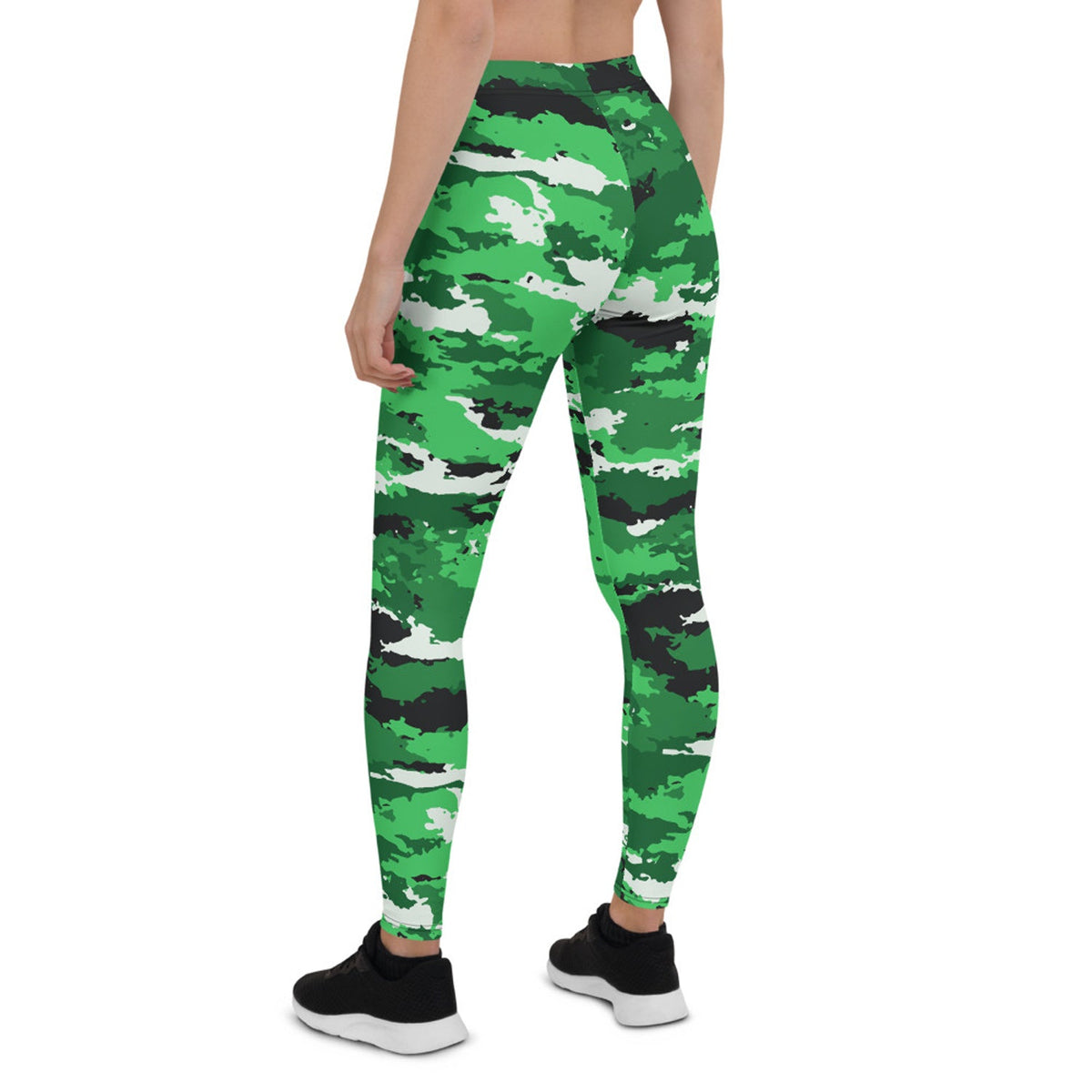 Green Camo Leggings for Women - The Coin Has A Say