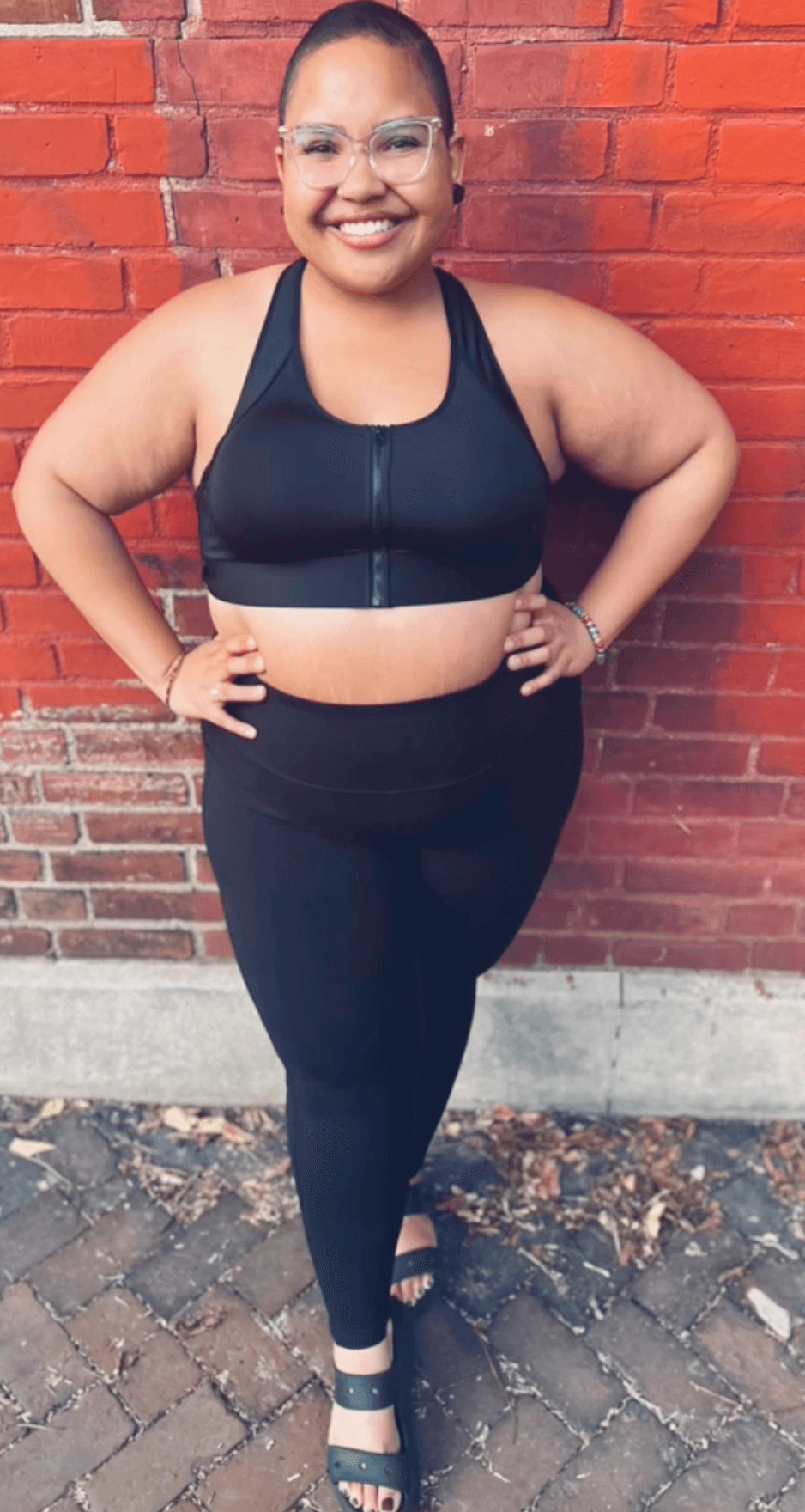 Hero Front‑Closure Sports Bra - Black - The Coin Has A Say
