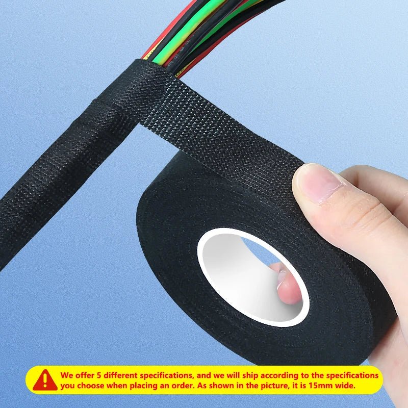 High Temperature Wire Harness Cloth Tape Automotive Cable Loom Heatproof Fabric Adhesive Tape for Engine Electrical Insulation - The Coin Has A Say