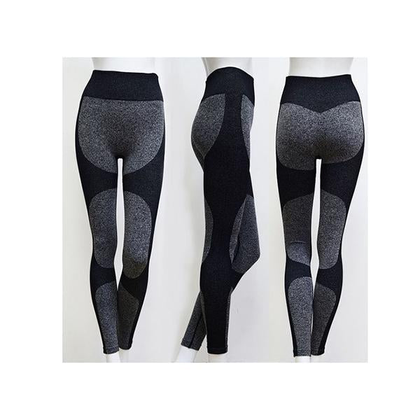 High Waist Athletic Seamless Yoga Leggings And Stretch Sports Bra - The Coin Has A Say
