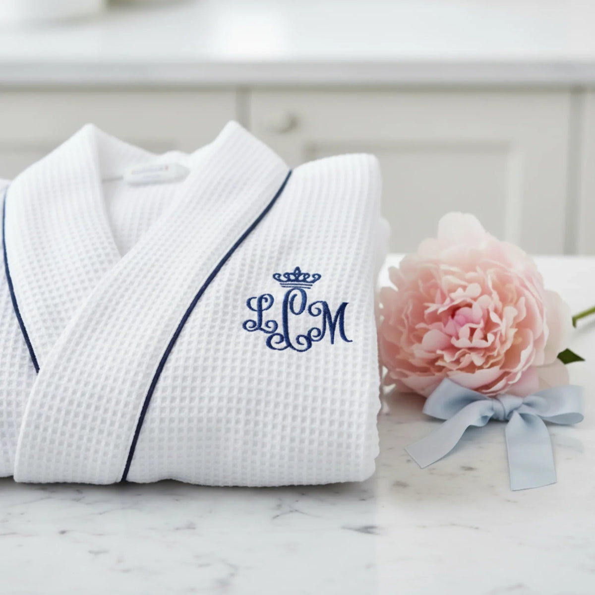 Knee-Length Waffle Robe for Women - The Coin Has A Say