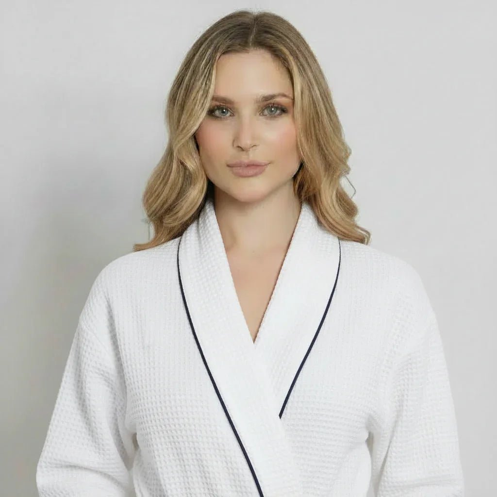 Knee-Length Waffle Robe for Women - The Coin Has A Say