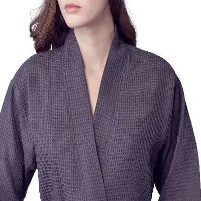 Knee-Length Waffle Robe for Women - The Coin Has A Say