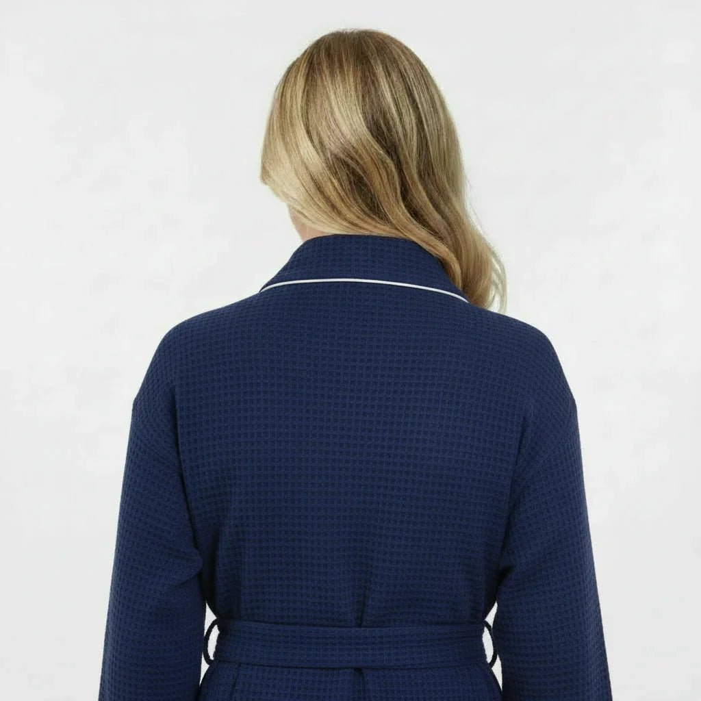 Knee-Length Waffle Robe for Women - The Coin Has A Say