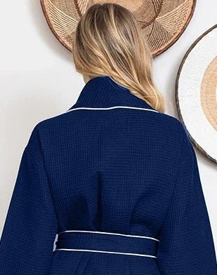 Knee-Length Waffle Robe for Women - The Coin Has A Say