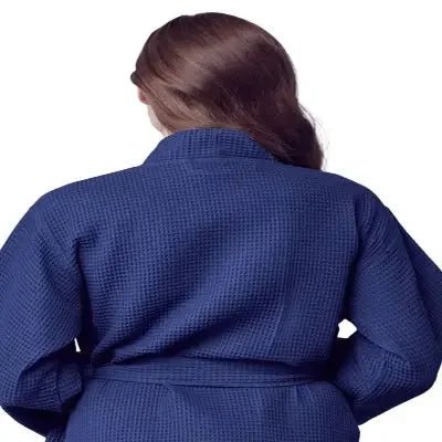 Knee-Length Waffle Robe for Women - The Coin Has A Say