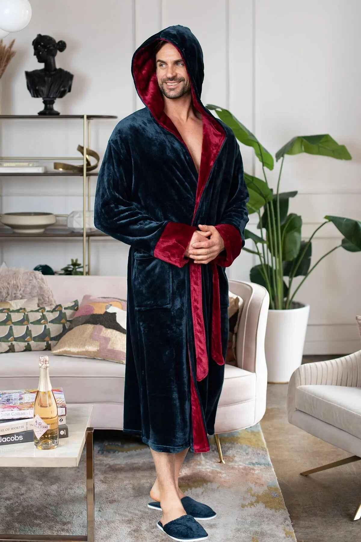 Men’s Robe with Hood – Ultra-Soft Plush Comfort for Everyday Use - The Coin Has A Say