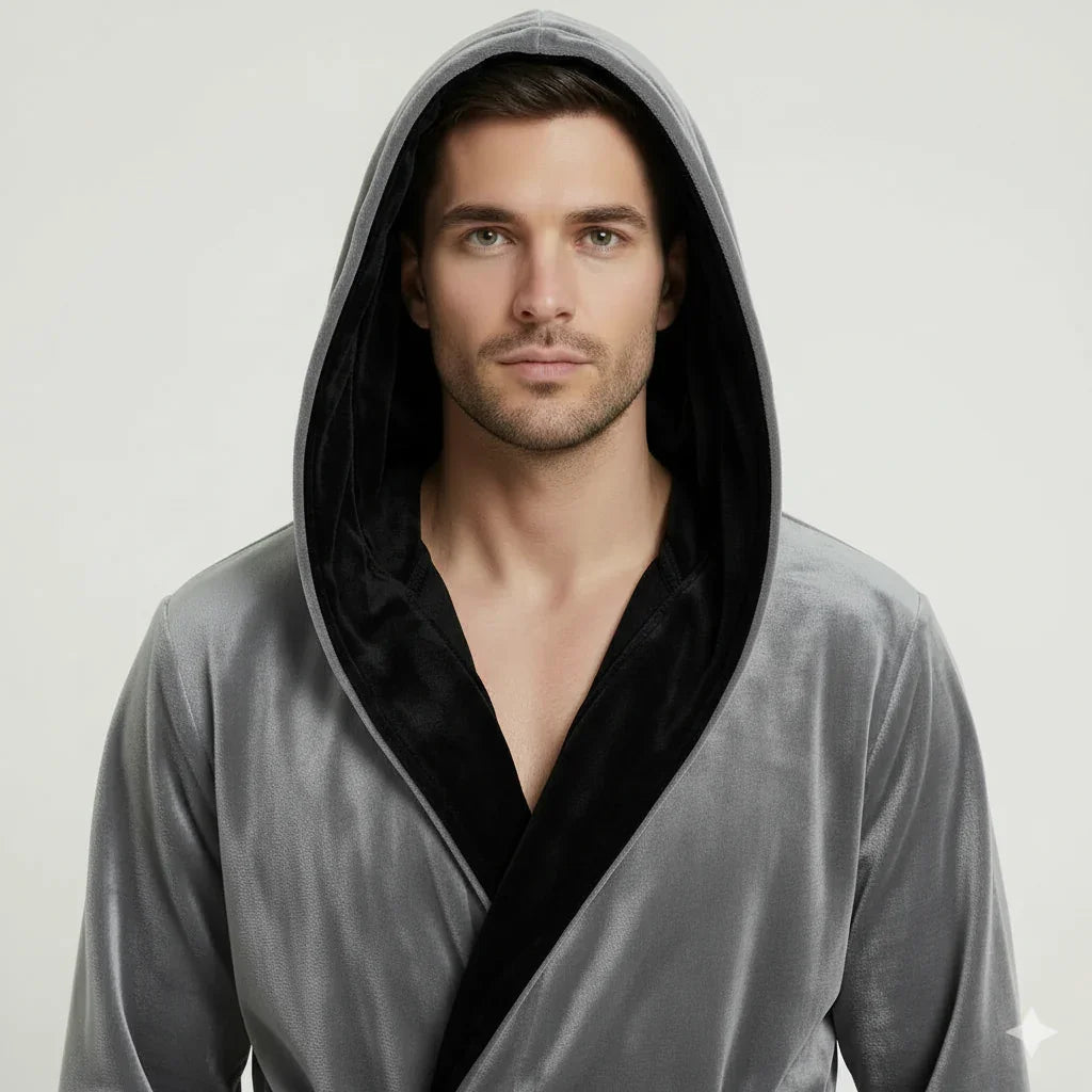 Men’s Robe with Hood – Ultra-Soft Plush Comfort for Everyday Use - The Coin Has A Say