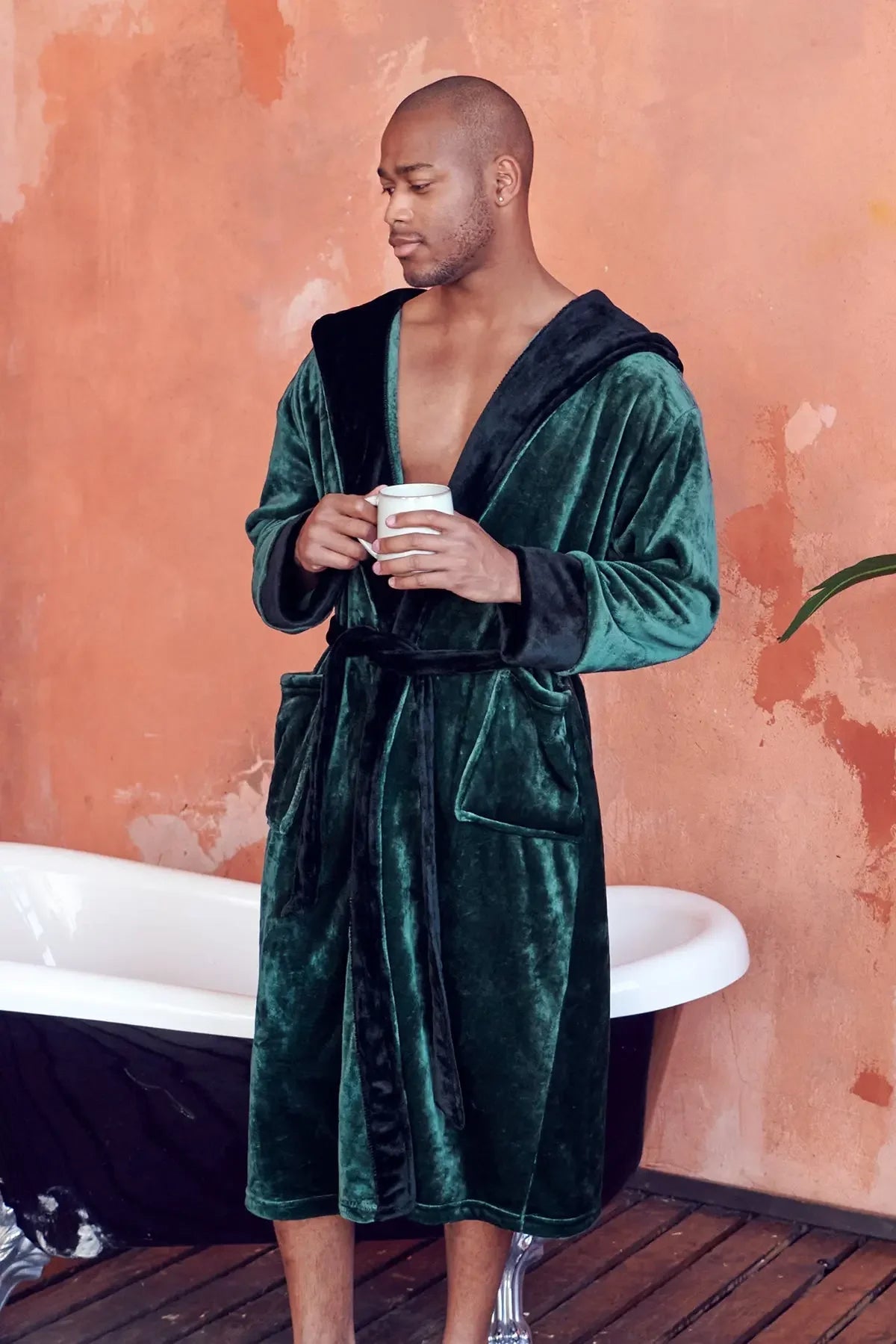 Men’s Robe with Hood – Ultra-Soft Plush Comfort for Everyday Use - The Coin Has A Say