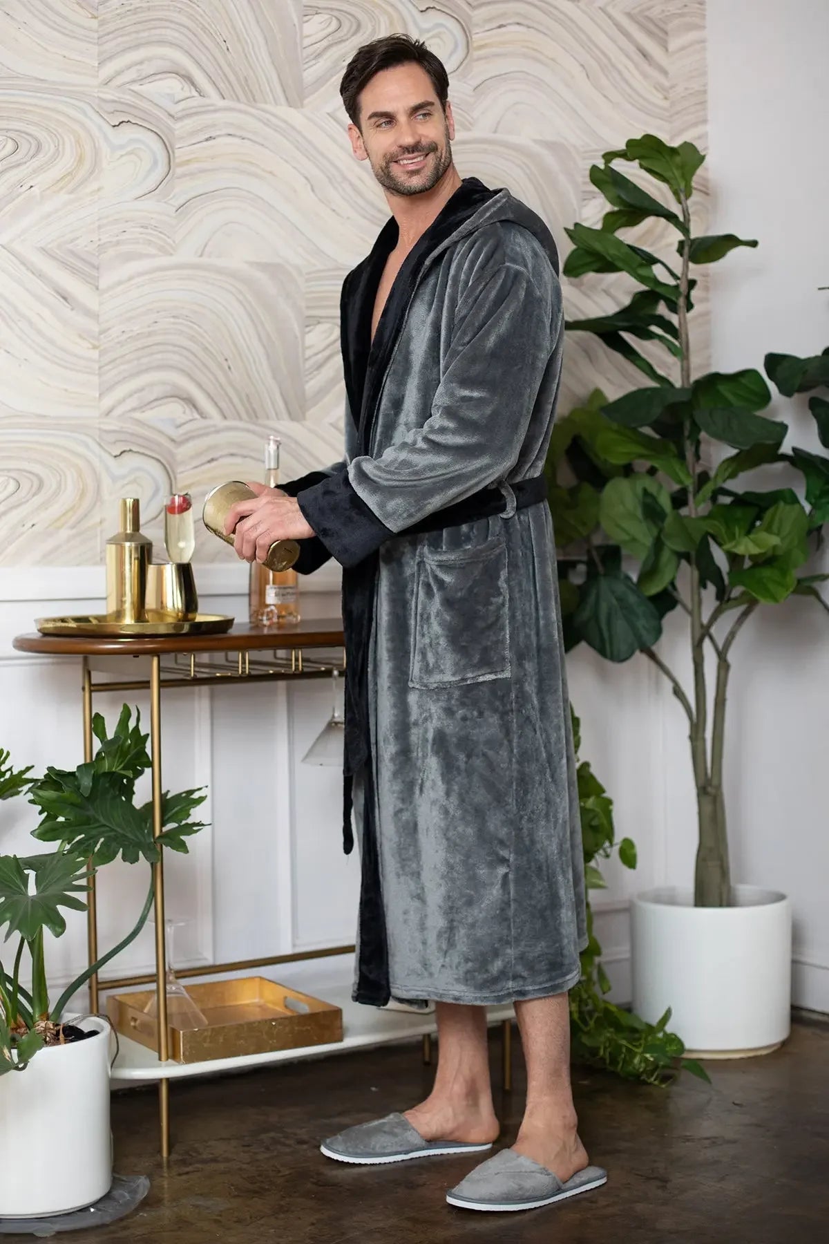 Men’s Robe with Hood – Ultra-Soft Plush Comfort for Everyday Use - The Coin Has A Say