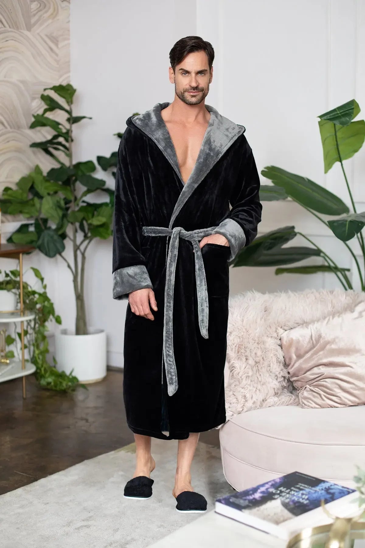 Men’s Robe with Hood – Ultra-Soft Plush Comfort for Everyday Use - The Coin Has A Say