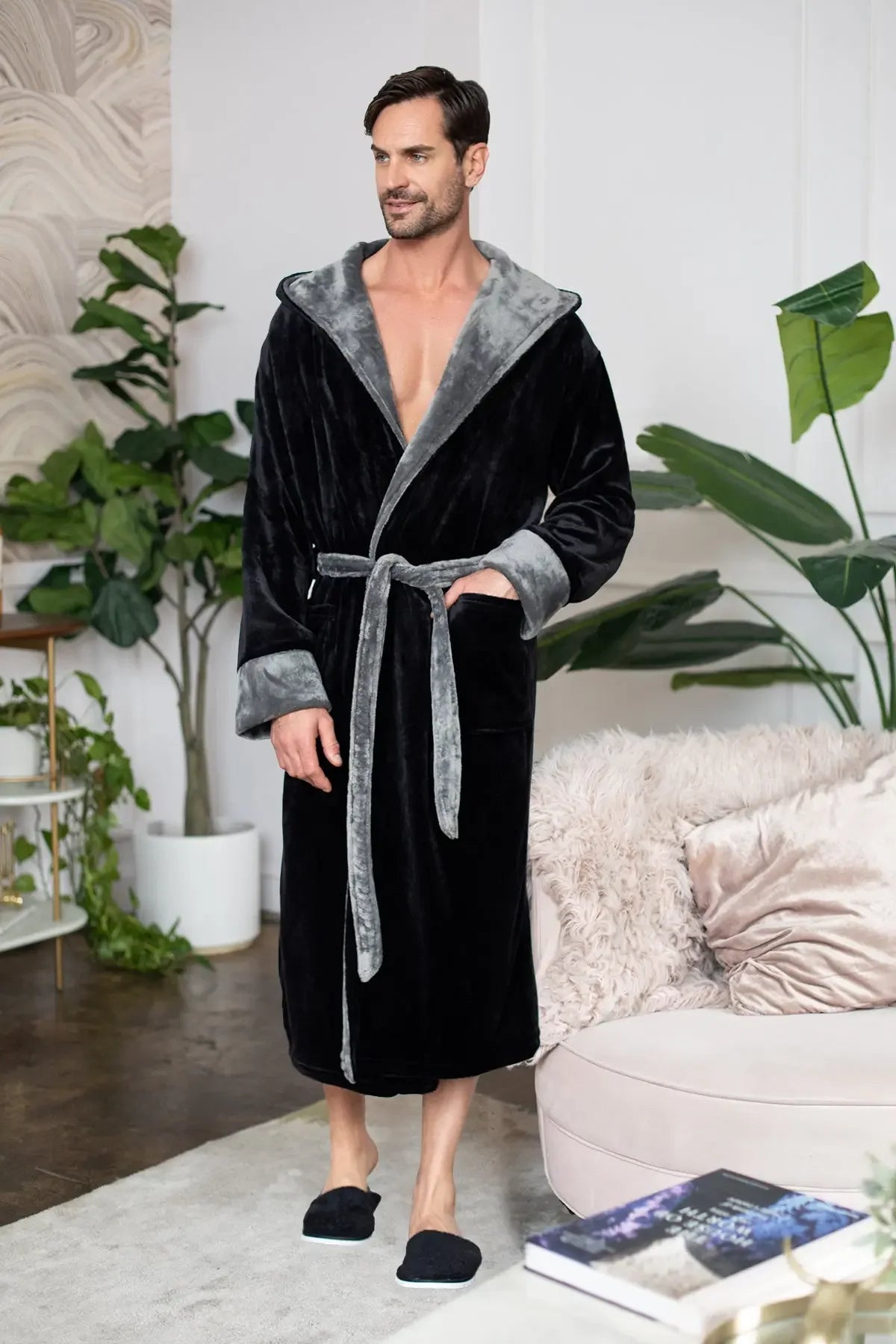 Men’s Robe with Hood – Ultra-Soft Plush Comfort for Everyday Use - The Coin Has A Say