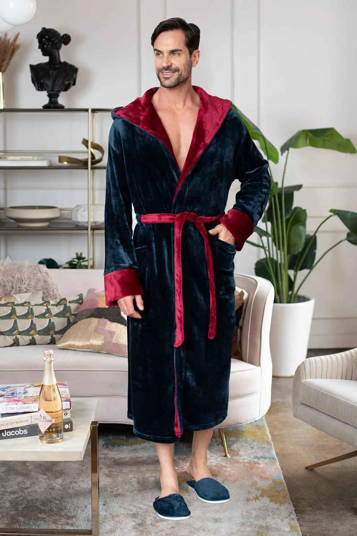 Men’s Robe with Hood – Ultra-Soft Plush Comfort for Everyday Use - The Coin Has A Say
