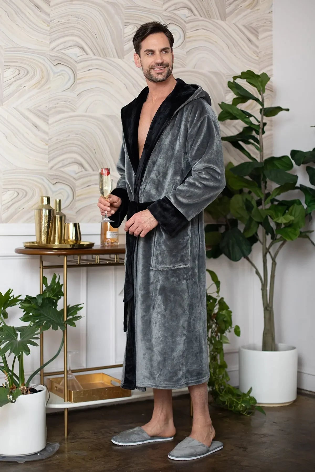 Men’s Robe with Hood – Ultra-Soft Plush Comfort for Everyday Use - The Coin Has A Say