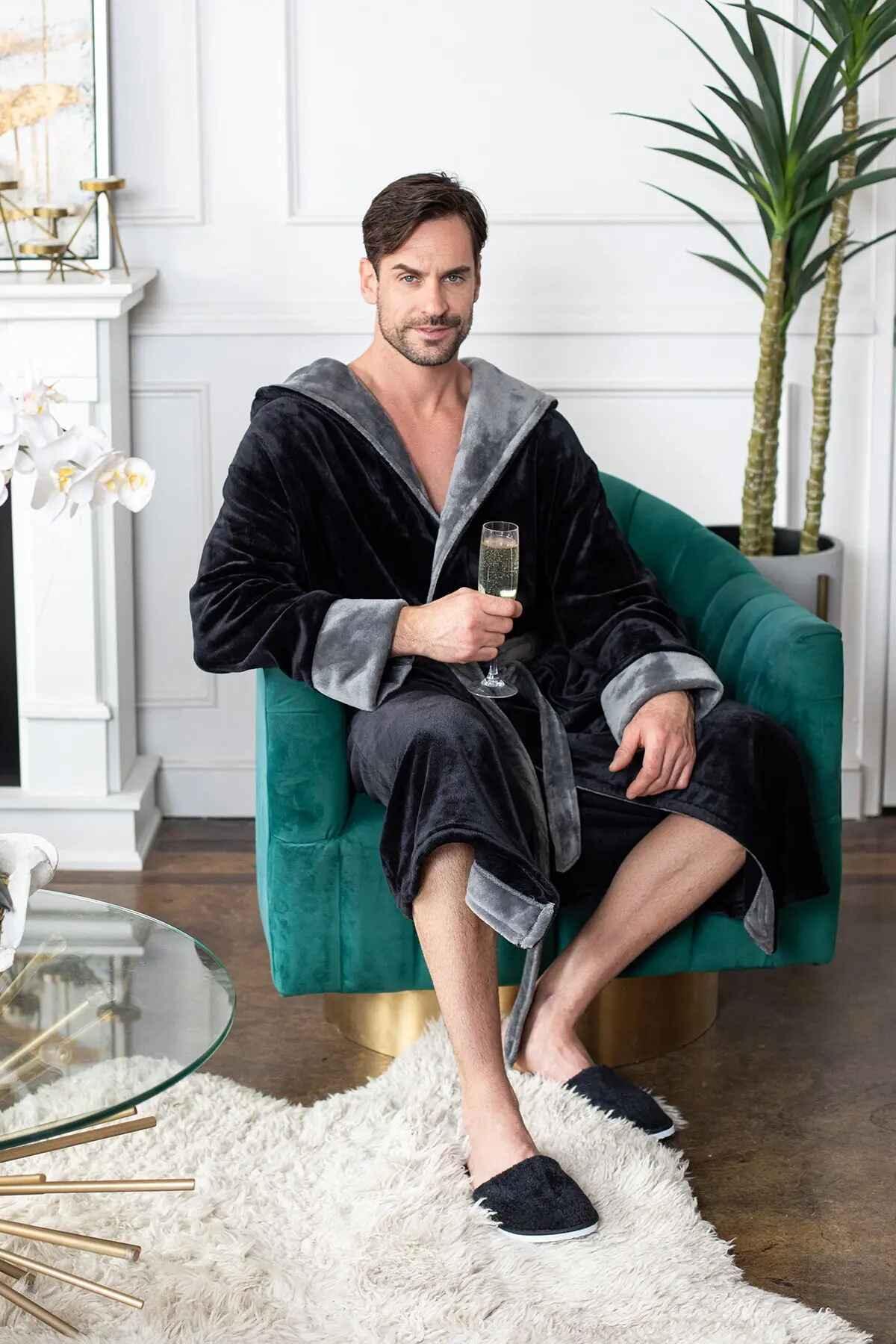 Men’s Robe with Hood – Ultra-Soft Plush Comfort for Everyday Use - The Coin Has A Say