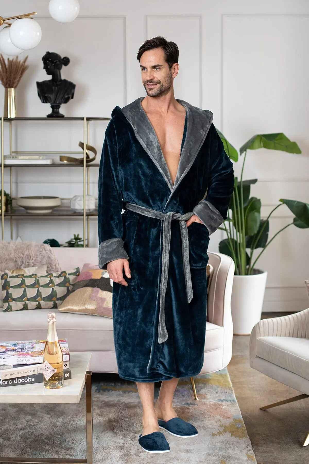 Men’s Robe with Hood – Ultra-Soft Plush Comfort for Everyday Use - The Coin Has A Say