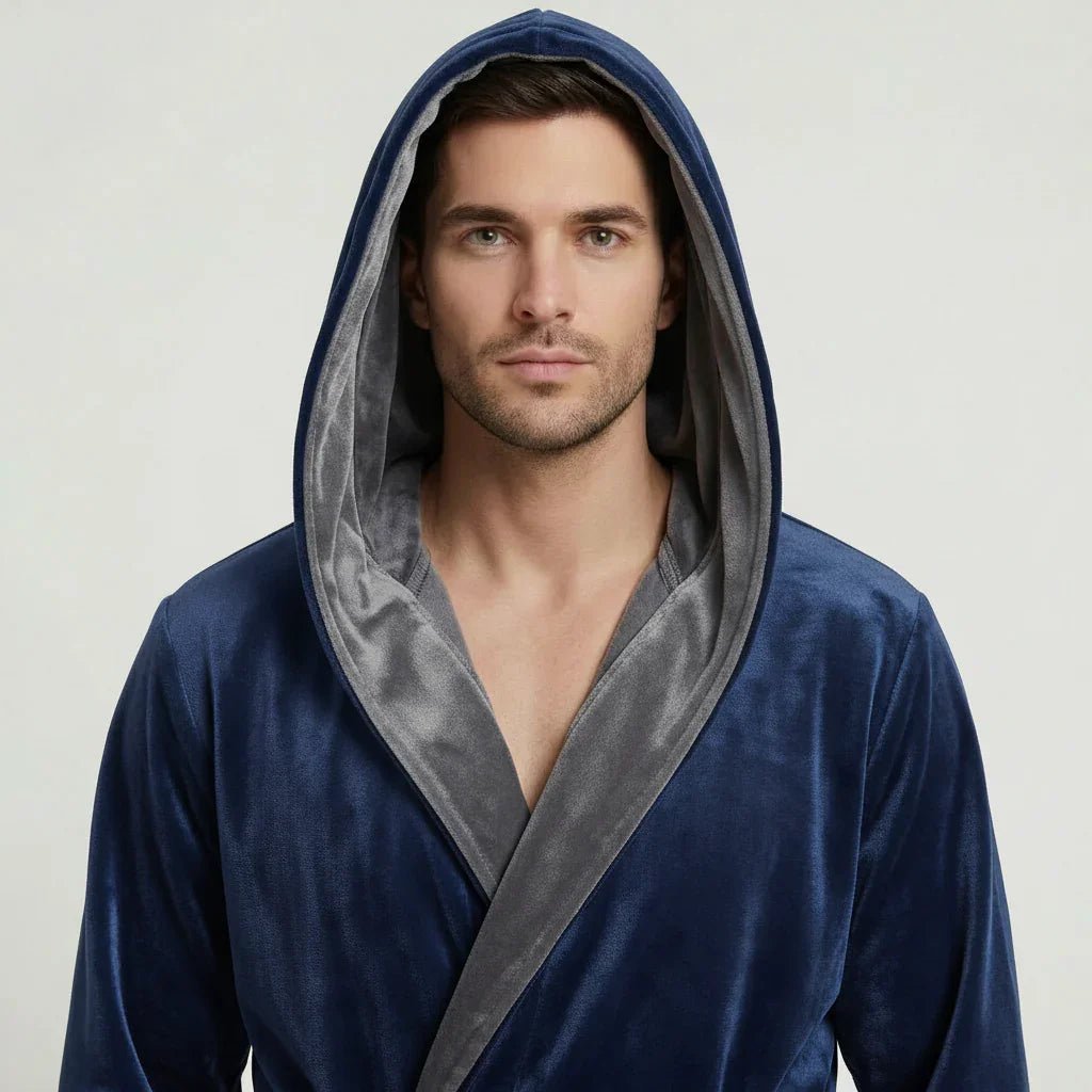 Men’s Robe with Hood – Ultra-Soft Plush Comfort for Everyday Use - The Coin Has A Say