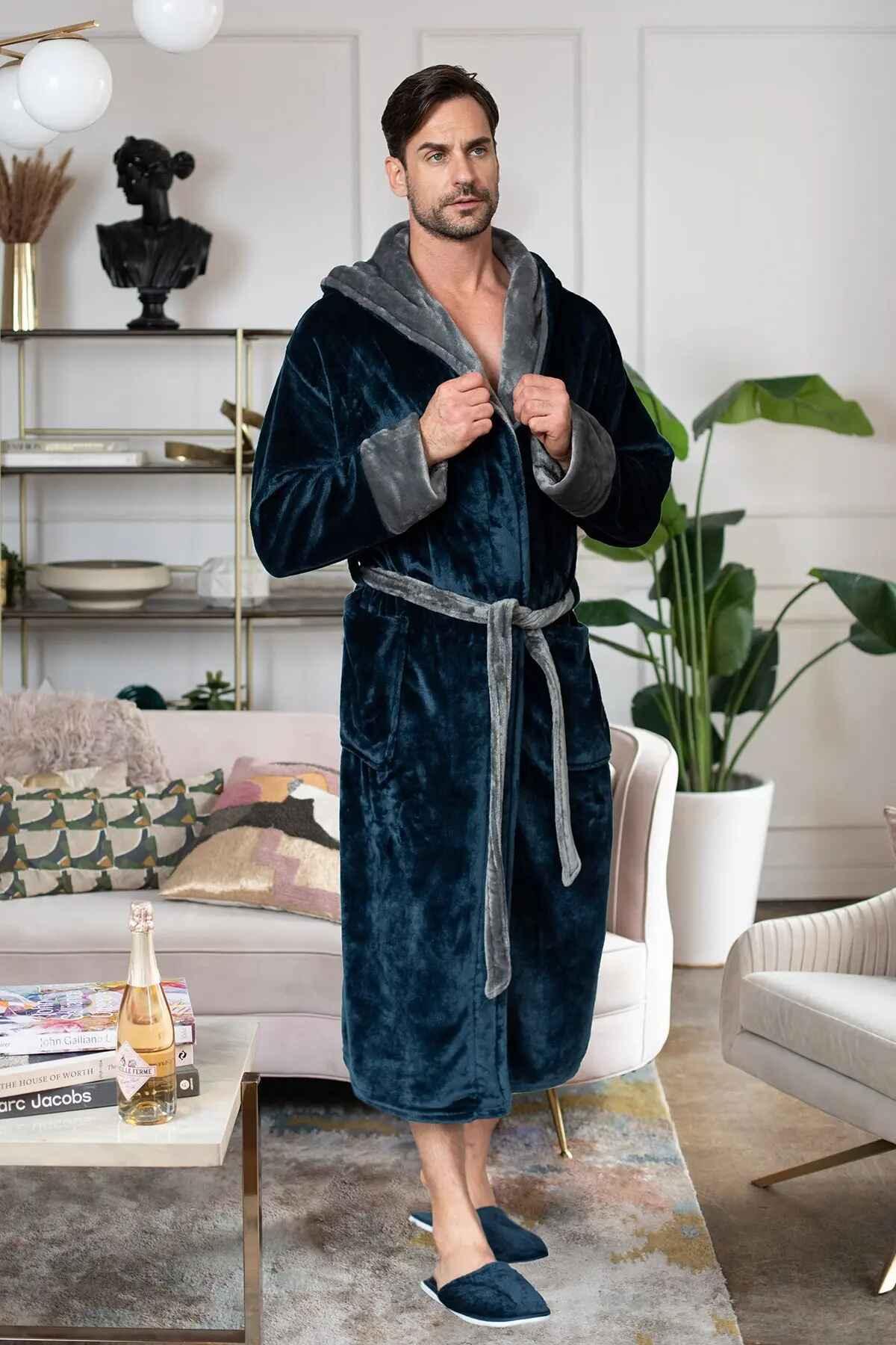 Men’s Robe with Hood – Ultra-Soft Plush Comfort for Everyday Use - The Coin Has A Say