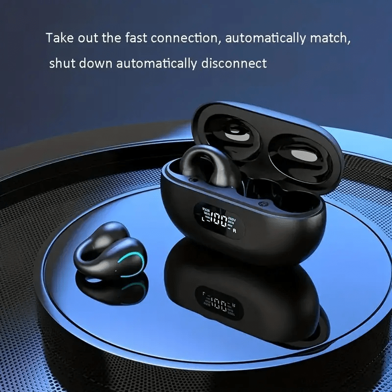 Open Ear Clip Wireless Earplugs Bluetooth TWS - The Coin Has A Say