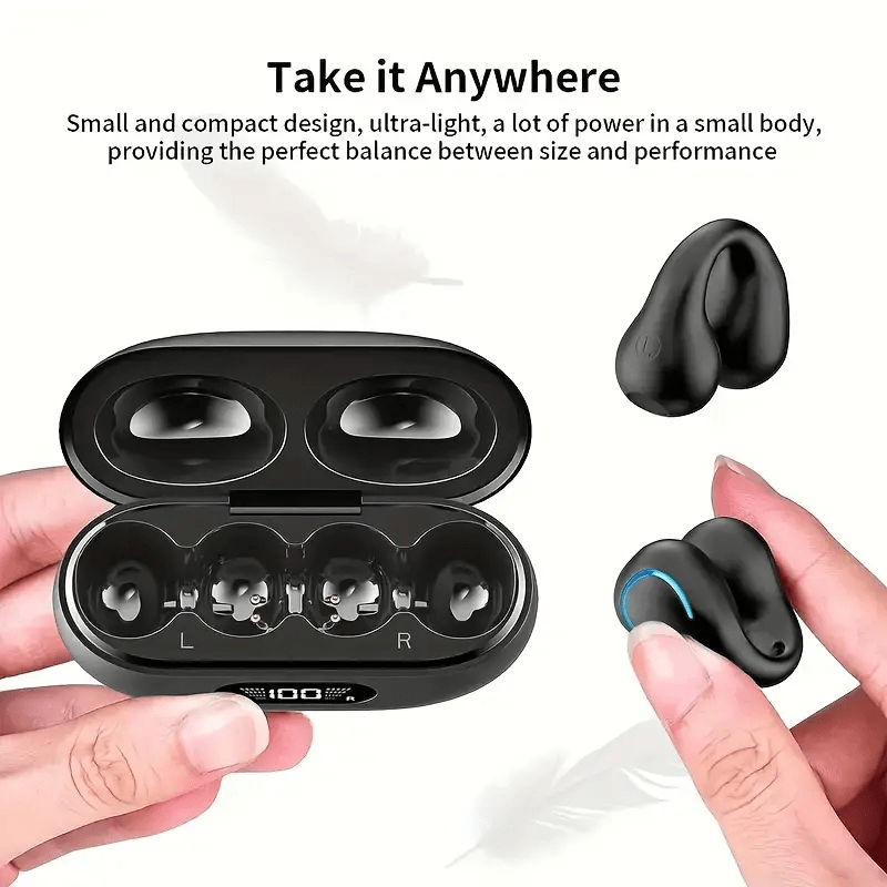 Open Ear Clip Wireless Earplugs Bluetooth TWS - The Coin Has A Say