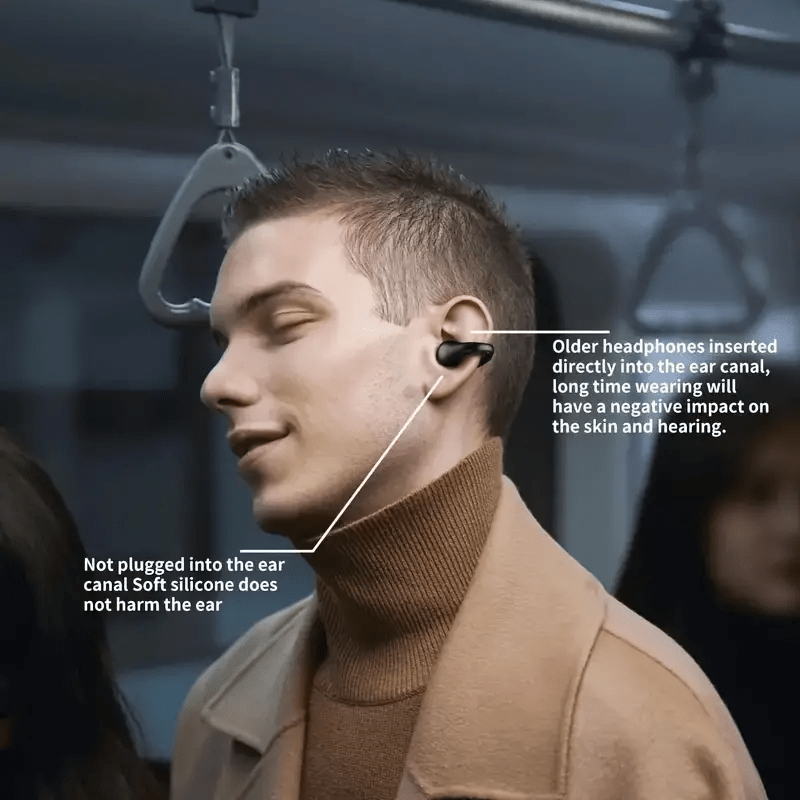 Open Ear Clip Wireless Earplugs Bluetooth TWS - The Coin Has A Say