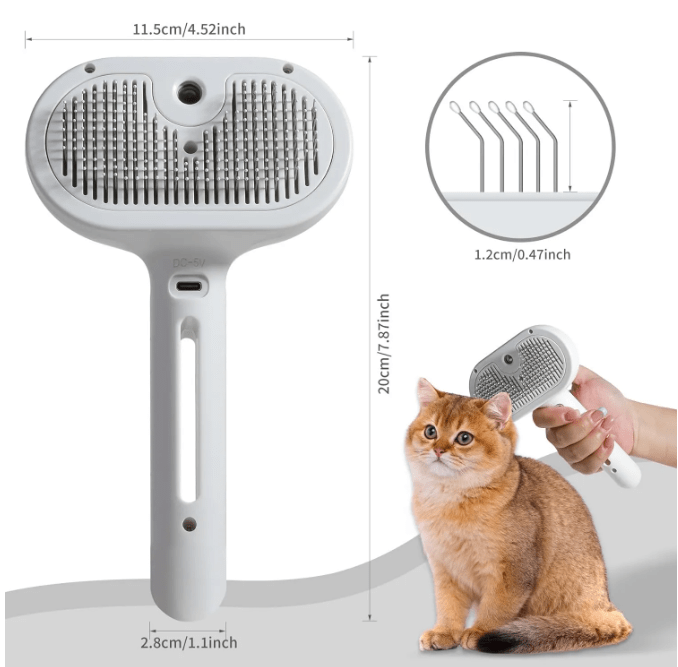 Pet Hair Spray Brush - The Coin Has A Say